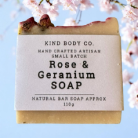 Soap Hand Made-Add on - Rose n Geranium fragrances in an 